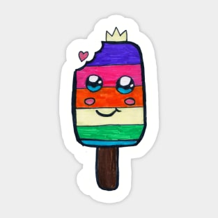 Kawaii Ice Cream King Sticker